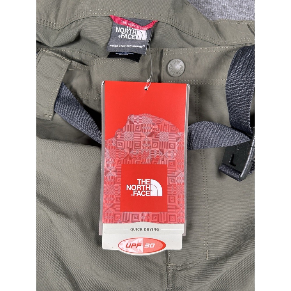 The North Face Belted‎ Cargo Shorts Size 3XL Army Green  44x10 Hiking Breathable - Picture 9 of 13